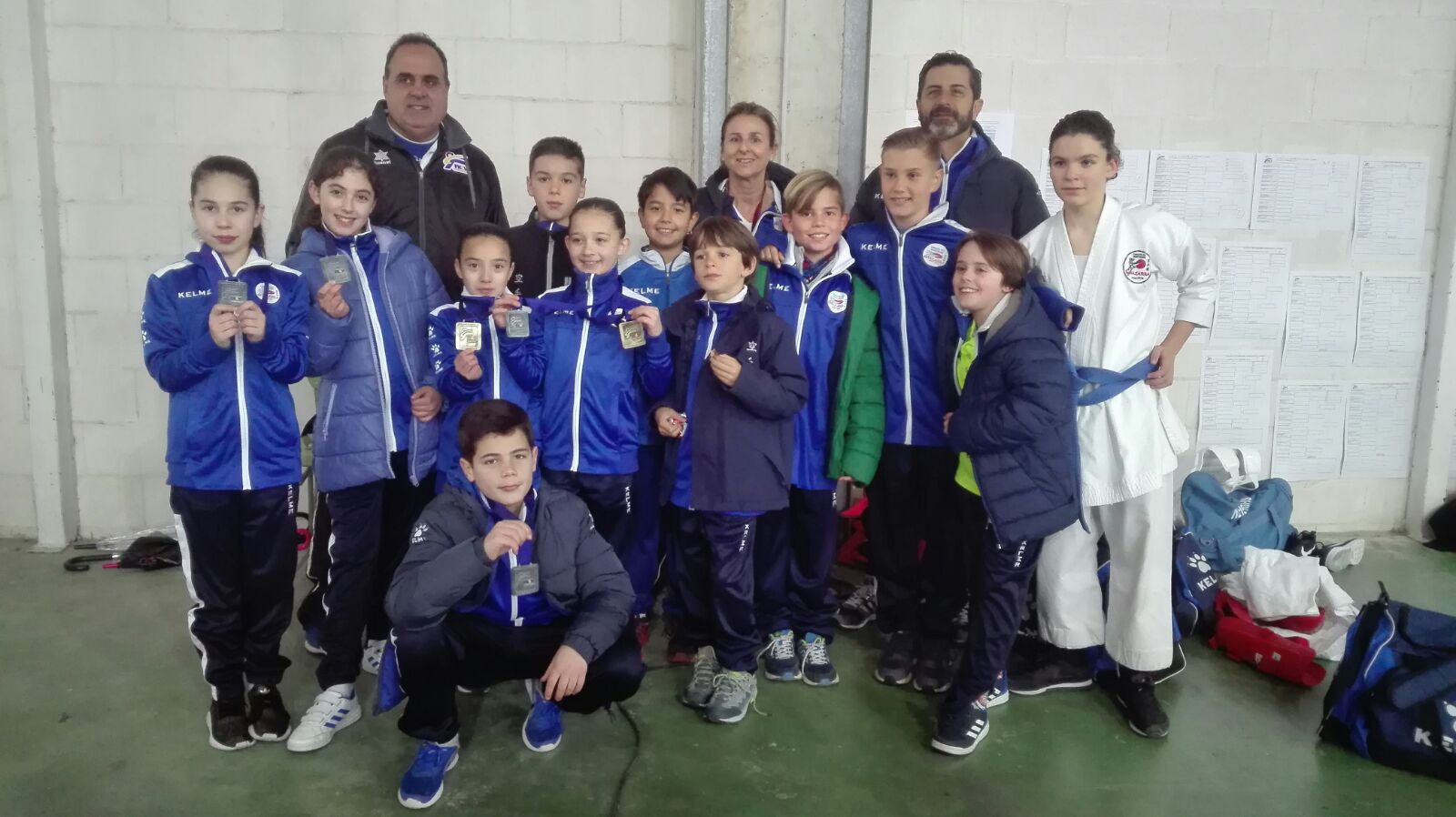 NUEVE PODIUMS : DOS OROS, CUATRO PLATAS Y TRES BRONCES EN LA 2º LIGA AUTONOMICA INFANTIL